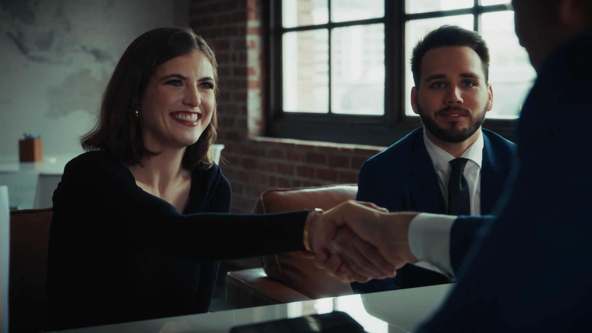 Business deal handshake