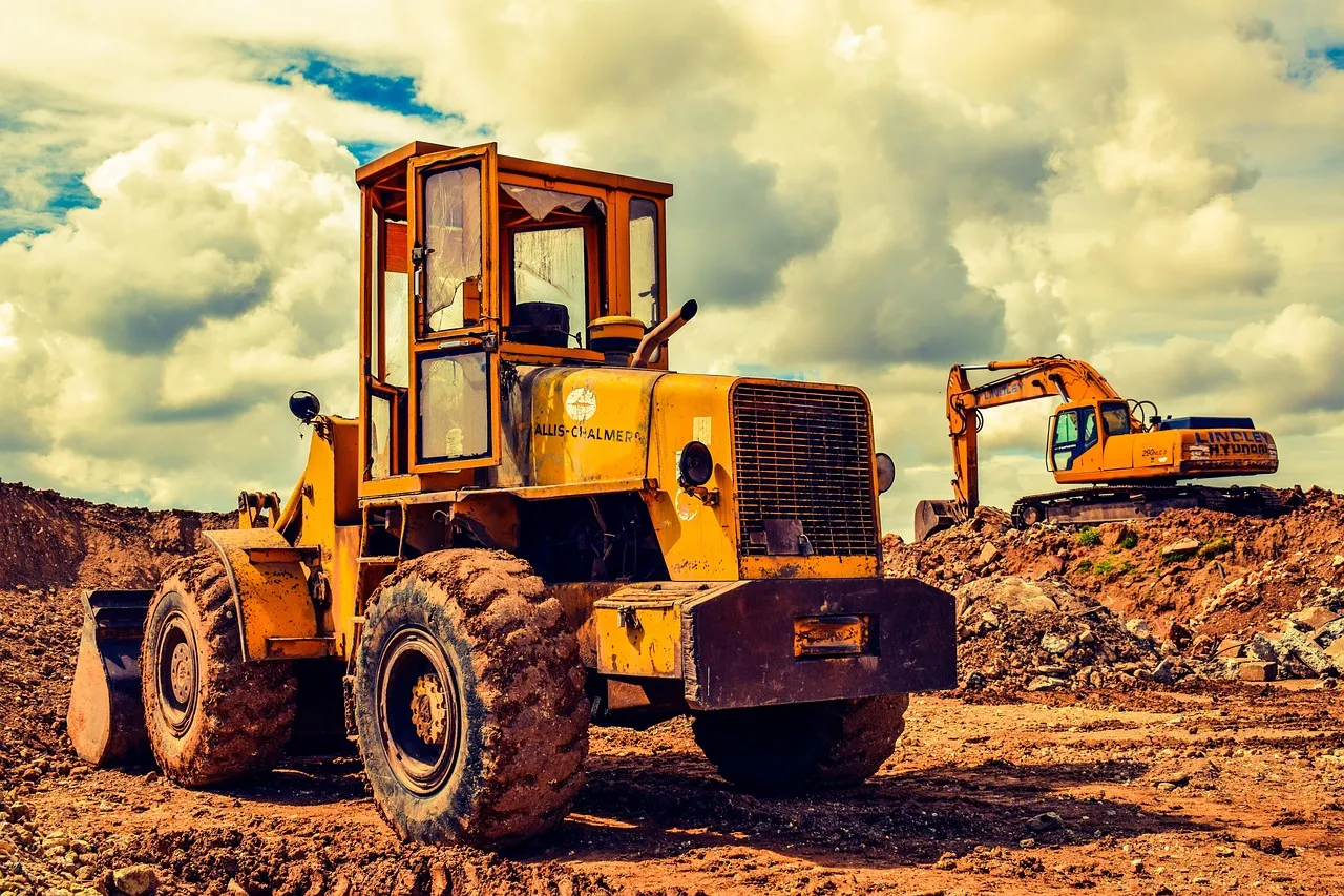 Heavy construction equipment fleet