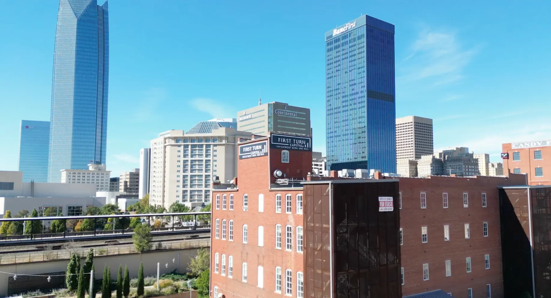 Oklahoma City skyline with First Turn Capital office